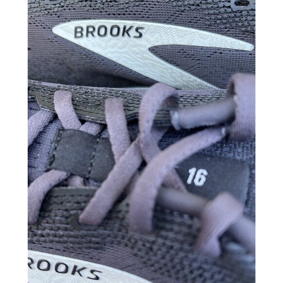 Nice! Brooks Ghost 16 Men\'s 12.5 2E Wide Running Shoes Black *MISSING INSOLES* main image 4